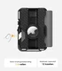 AULUMU G03 MagSafe Wallet met AirTag houder en Standaard Carbon Fiber Zwart afbeelding 6