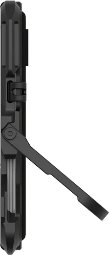 AULUMU G03 MagSafe Wallet met AirTag houder en Standaard Carbon Fiber Zwart afbeelding 3