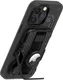 AULUMU G03 MagSafe Wallet met AirTag houder en Standaard Carbon Fiber Zwart afbeelding 2