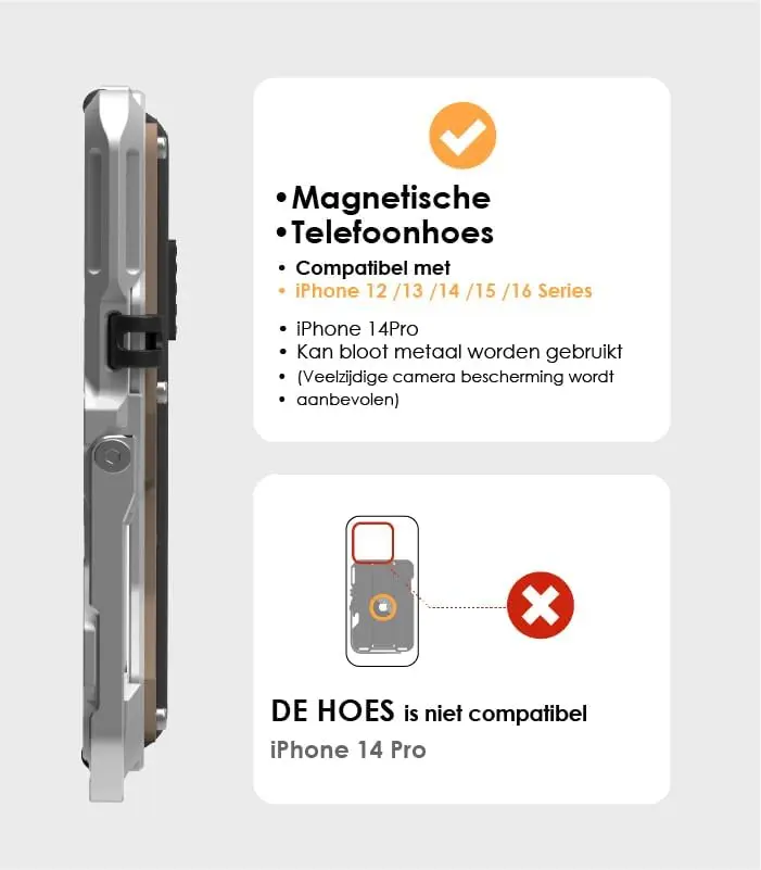 AULUMU G03 MagSafe Wallet met AirTag houder en Standaard Leer Bruin afbeelding 12