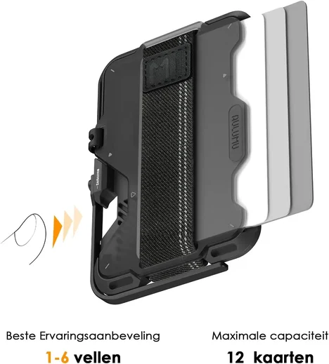 AULUMU G03 MagSafe Wallet Kaarthouder Multitool Standaard Grijs afbeelding 11
