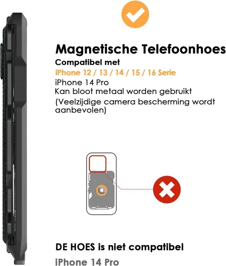 AULUMU G03 MagSafe Wallet Kaarthouder Multitool Standaard Grijs afbeelding 16