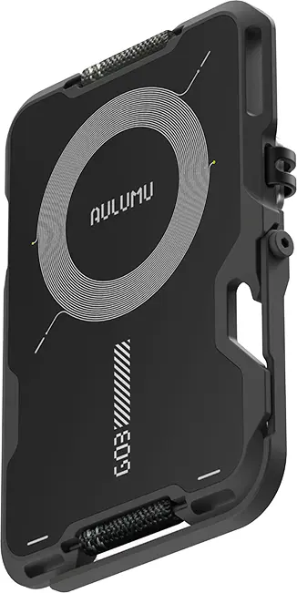 AULUMU G03 MagSafe Wallet Kaarthouder Multitool Standaard Grijs afbeelding 6
