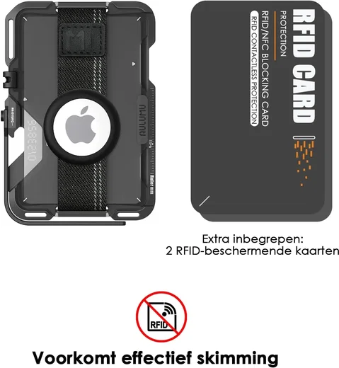 AULUMU G03 MagSafe Wallet Kaarthouder Multitool Standaard Grijs afbeelding 9