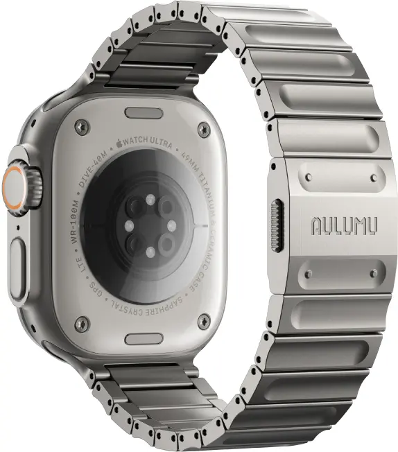 AULUMU Magnetisch Apple Watch 42/44/45/46/49mm Bandje Titanium afbeelding 2