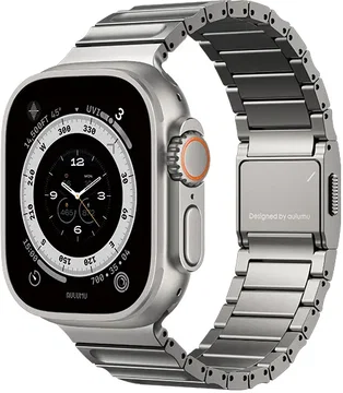 AULUMU Magnetisch Apple Watch 42/44/45/46/49mm Bandje Titanium