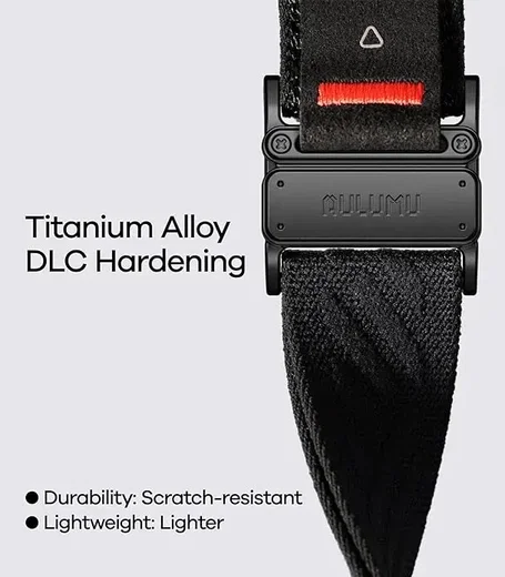 AULUMU Magnetisch Apple Watch Bandje 49/46/45/44/42MM Structuur Zwart afbeelding 5