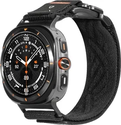 AULUMU Samsung Galaxy Watch Ultra 2 / 1 Bandje Magnetisch Zwart afbeelding