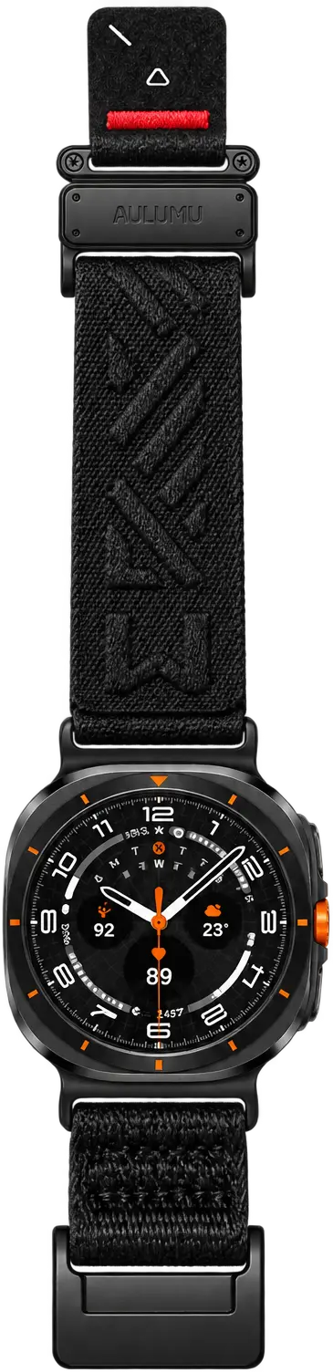 AULUMU Samsung Galaxy Watch Ultra 2 / 1 Bandje Magnetisch Zwart afbeelding 3