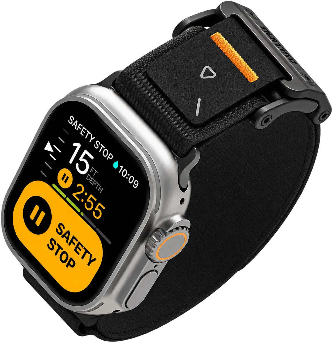 AULUMU Magnetisch Apple Watch Bandje 49/46/45/44/42mm Zwart afbeelding 2