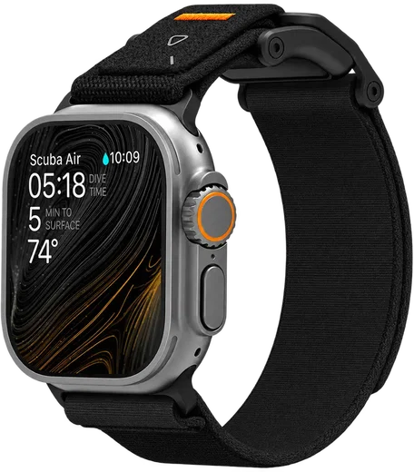 AULUMU Magnetisch Apple Watch Bandje 49/46/45/44/42mm Zwart afbeelding 1