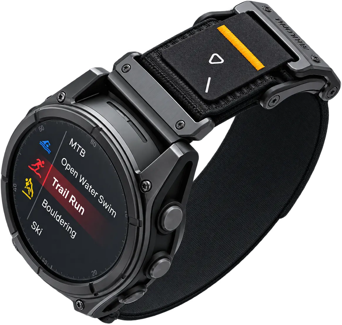 AULUMU Garmin QuickFit 26mm Bandje Magnetische Sluiting Zwart afbeelding 1