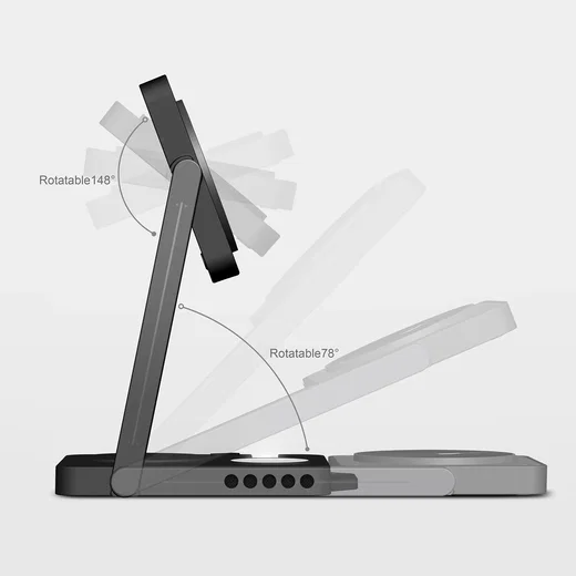 AULUMU M01 4-in-1 MagSafe Draadloze Oplader Opvouwbaar 15W afbeelding 5