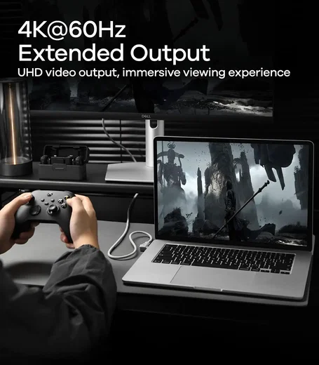 AULUMU M07 USB-C - USB-C Kabel 240W Fast Charge 10Gbps 4K 60Hz 1.2 M Aluminium afbeelding 9