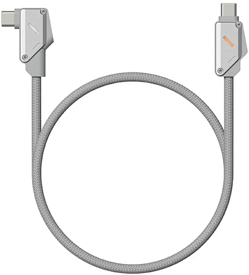 AULUMU M07 USB-C - USB-C Kabel 240W Fast Charge 10Gbps 4K 60Hz 1.2 M Aluminium afbeelding 2