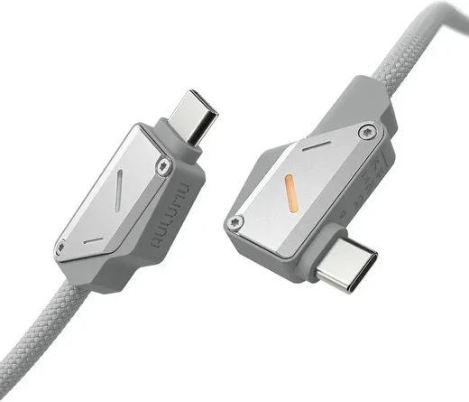 AULUMU M07 USB-C - USB-C Kabel 240W Fast Charge 10Gbps 4K 60Hz 1.2 M Aluminium afbeelding 3