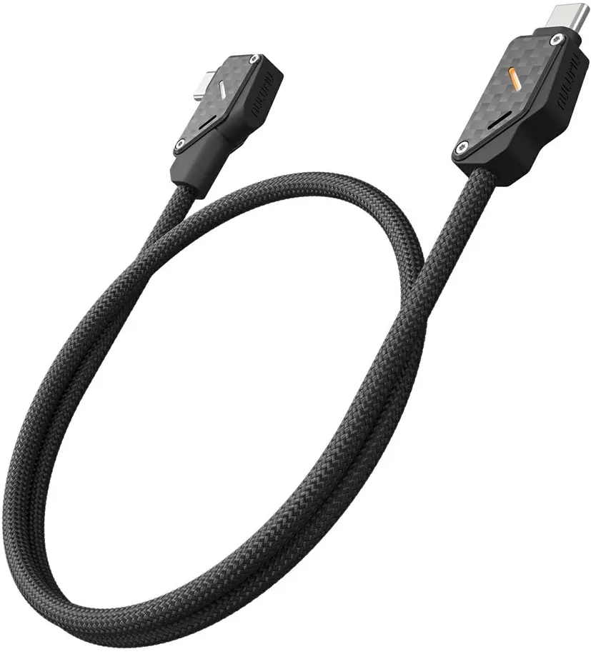 AULUMU M07 USB-C naar USB-C Kabel 240W Fast Charge 10Gbps 4K 60Hz 1.2 M Carbon afbeelding 1