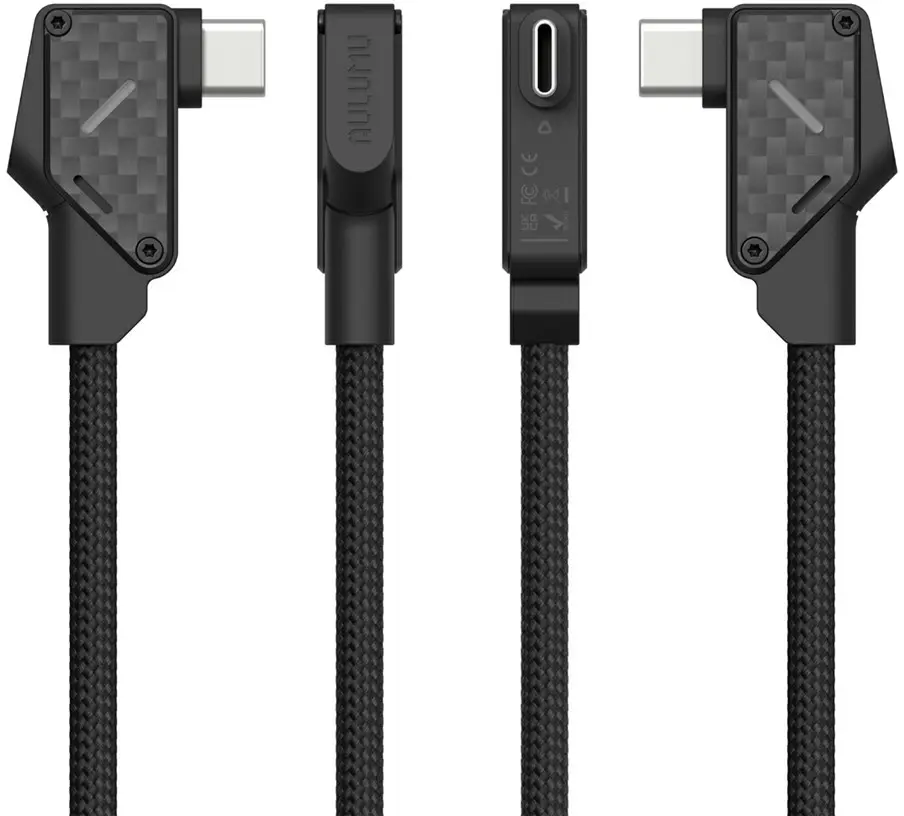 AULUMU M07 USB-C naar USB-C Kabel 240W Fast Charge 10Gbps 4K 60Hz 1.2 M Carbon afbeelding 4