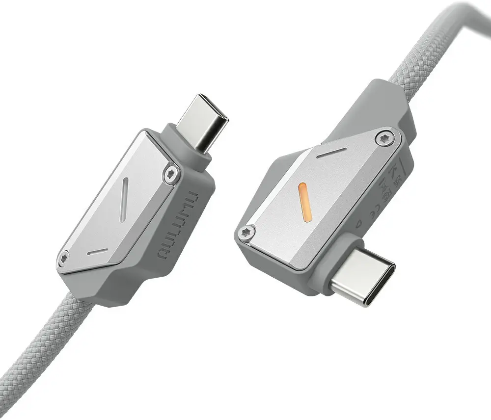 AULUMU M07 USB-C naar USB-C Kabel 240W Fast Charge 10Gbps 4K 60Hz 2 M Aluminium afbeelding 3