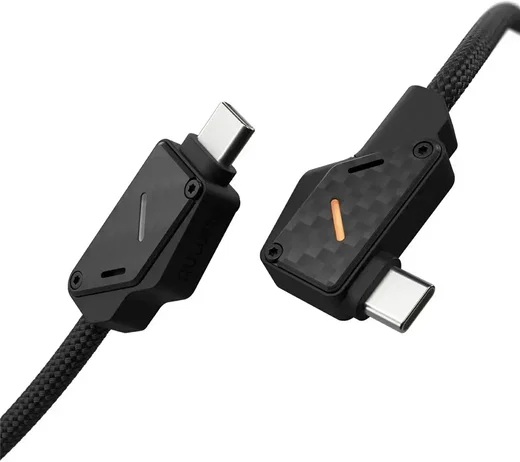 AULUMU M07 USB-C naar USB-C Kabel 240W Fast Charge 10Gbps 4K 60Hz 2 M Carbon afbeelding 5