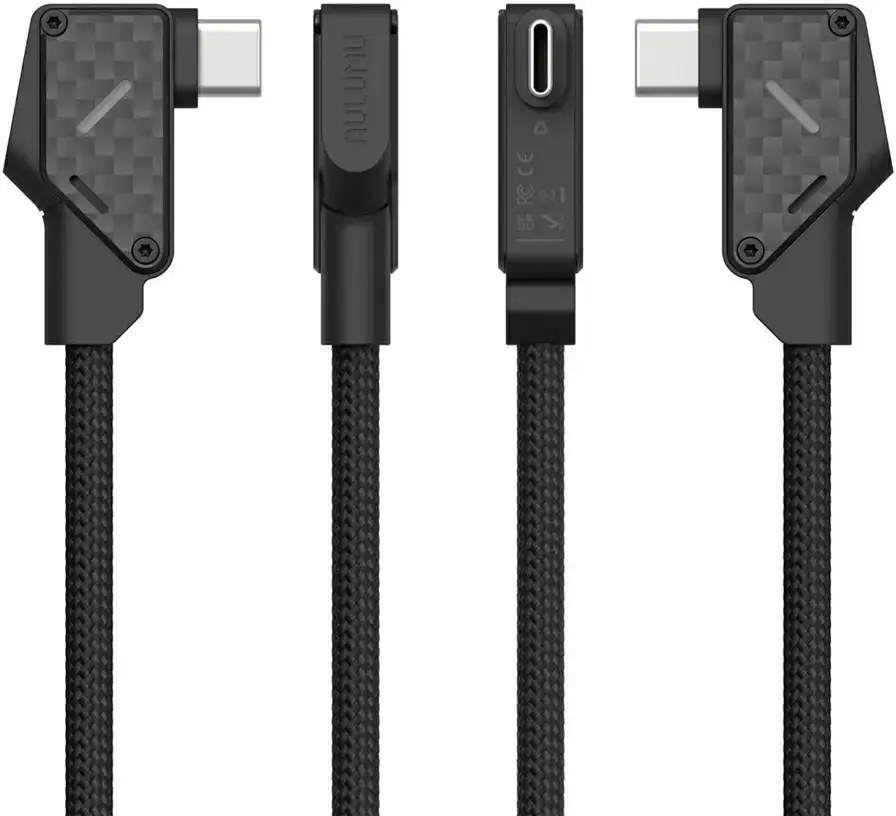 AULUMU M07 USB-C naar USB-C Kabel 240W Fast Charge 10Gbps 4K 60Hz 2 M Carbon afbeelding 4