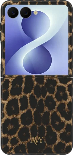 AVY Samsung Galaxy Z Flip 8 Hoesje MagSafe Back Cover Panthera Chic afbeelding 1