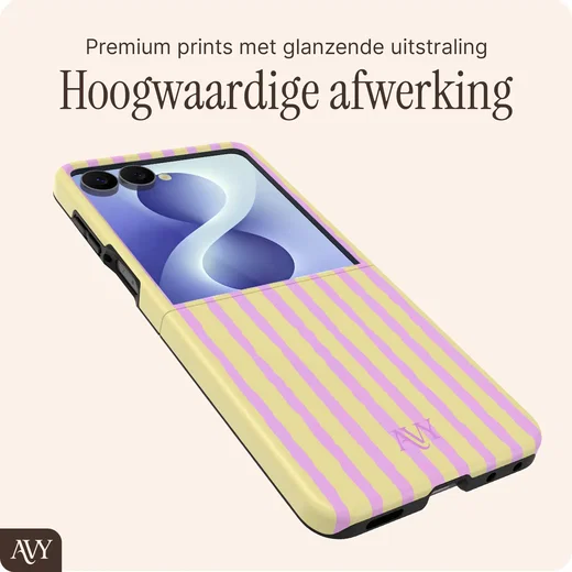 AVY Samsung Galaxy Z Flip 8 Hoesje MagSafe Back Cover Pink Lemonade afbeelding 9