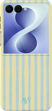 AVY Samsung Galaxy Z Flip 8 Hoesje MagSafe Back Cover Lemon Sky