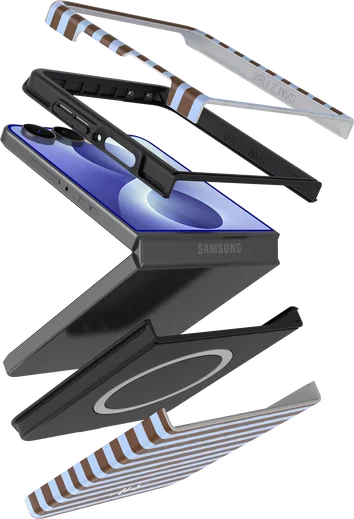 AVY Samsung Galaxy Z Flip 8 Hoesje MagSafe Back Cover Ocean Latte afbeelding 12