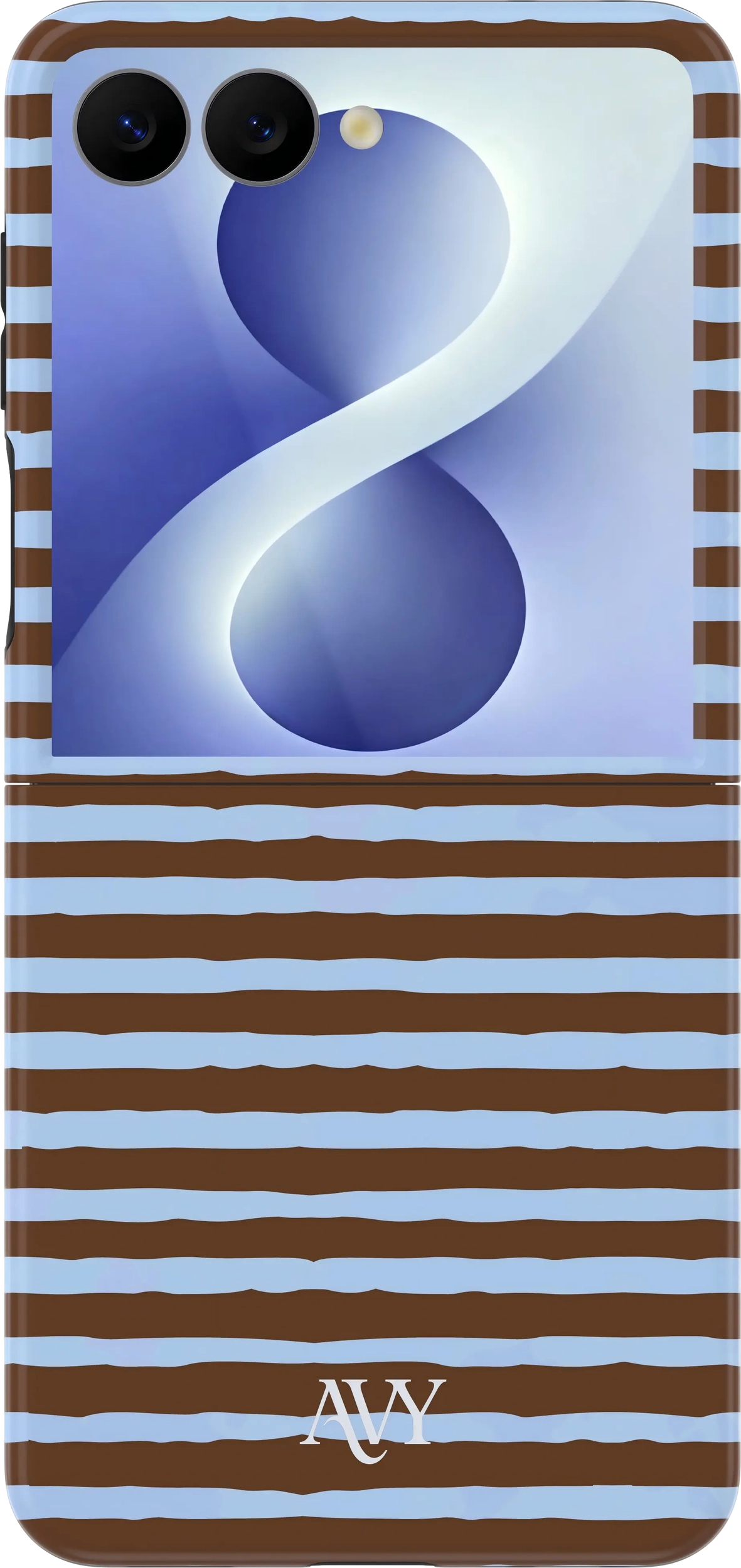 AVY Samsung Galaxy Z Flip 8 Hoesje MagSafe Back Cover Ocean Latte afbeelding 1