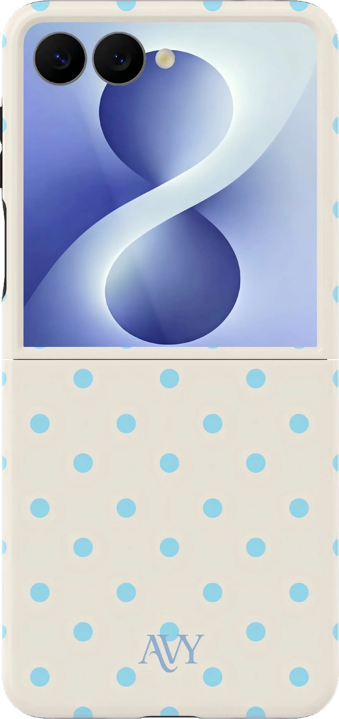 AVY Samsung Galaxy Z Flip 8 Hoesje MagSafe Back Cover Riviera Dots afbeelding 1