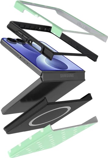 AVY Samsung Galaxy Z Flip 8 Hoesje MagSafe Back Cover Mint Breeze afbeelding 13