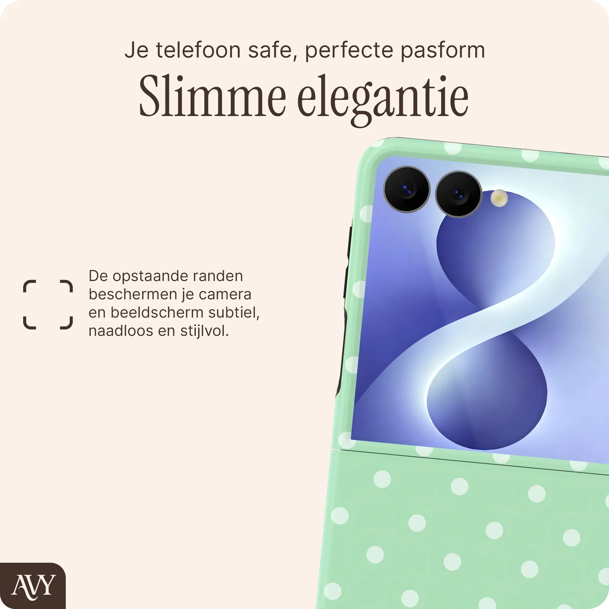 AVY Samsung Galaxy Z Flip 8 Hoesje MagSafe Back Cover Mint Breeze afbeelding 8