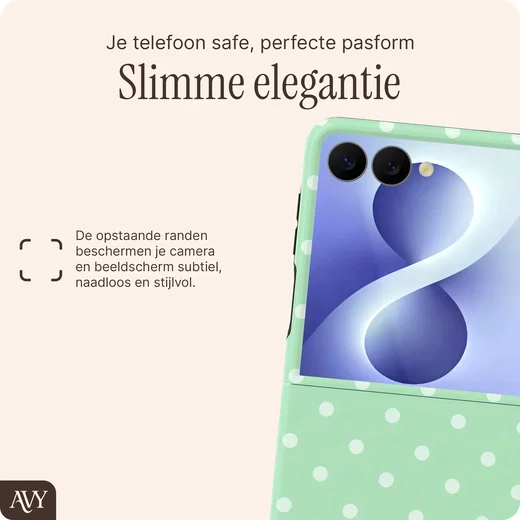 AVY Samsung Galaxy Z Flip 8 Hoesje MagSafe Back Cover Mint Breeze afbeelding 8