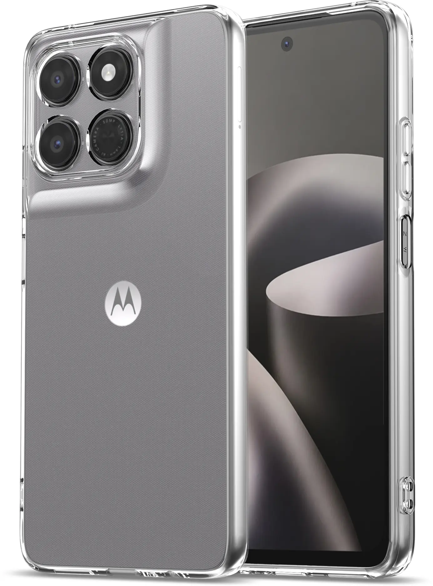Motorola Moto G47 Hoesje Dun TPU Back Cover Transparant afbeelding 1