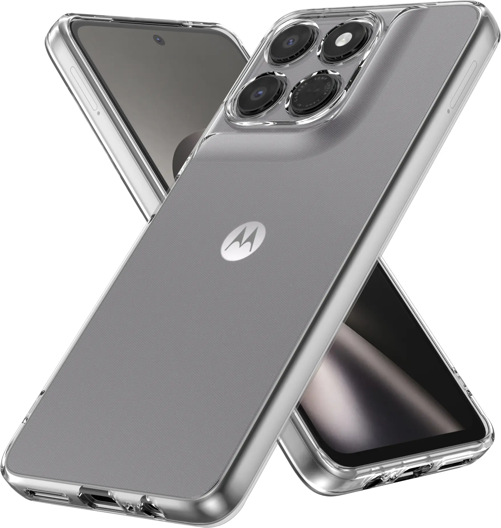 Motorola Moto G47 Hoesje Dun TPU Back Cover Transparant afbeelding 2