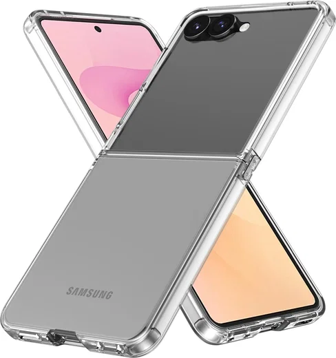 Samsung Galaxy Z Flip 8 Hoesje Dun TPU Back Cover Transparant afbeelding 2