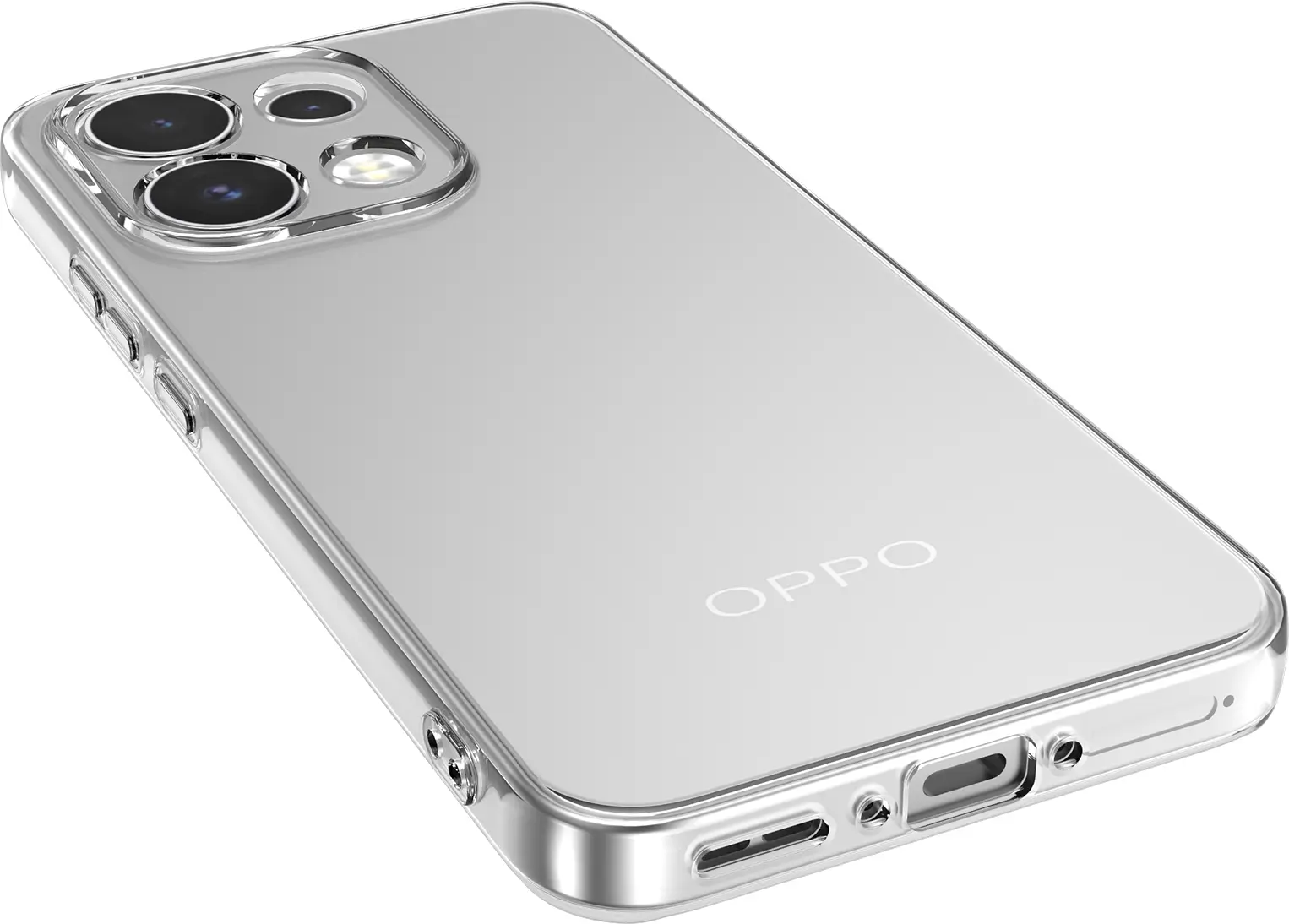 Oppo Reno 16 Pro Hoesje Dun TPU Back Cover Transparant afbeelding 8