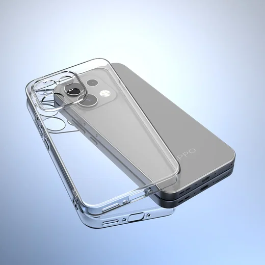 Oppo Reno 16 Pro Hoesje Dun TPU Back Cover Transparant afbeelding 9