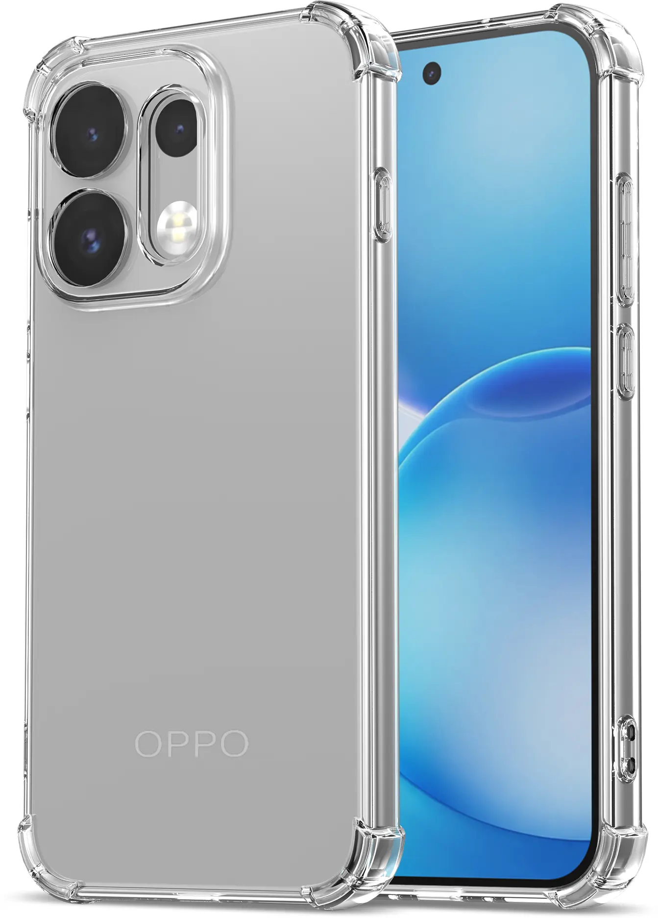 Oppo Reno 16 Hoesje Dun TPU Back Cover Transparant afbeelding 1