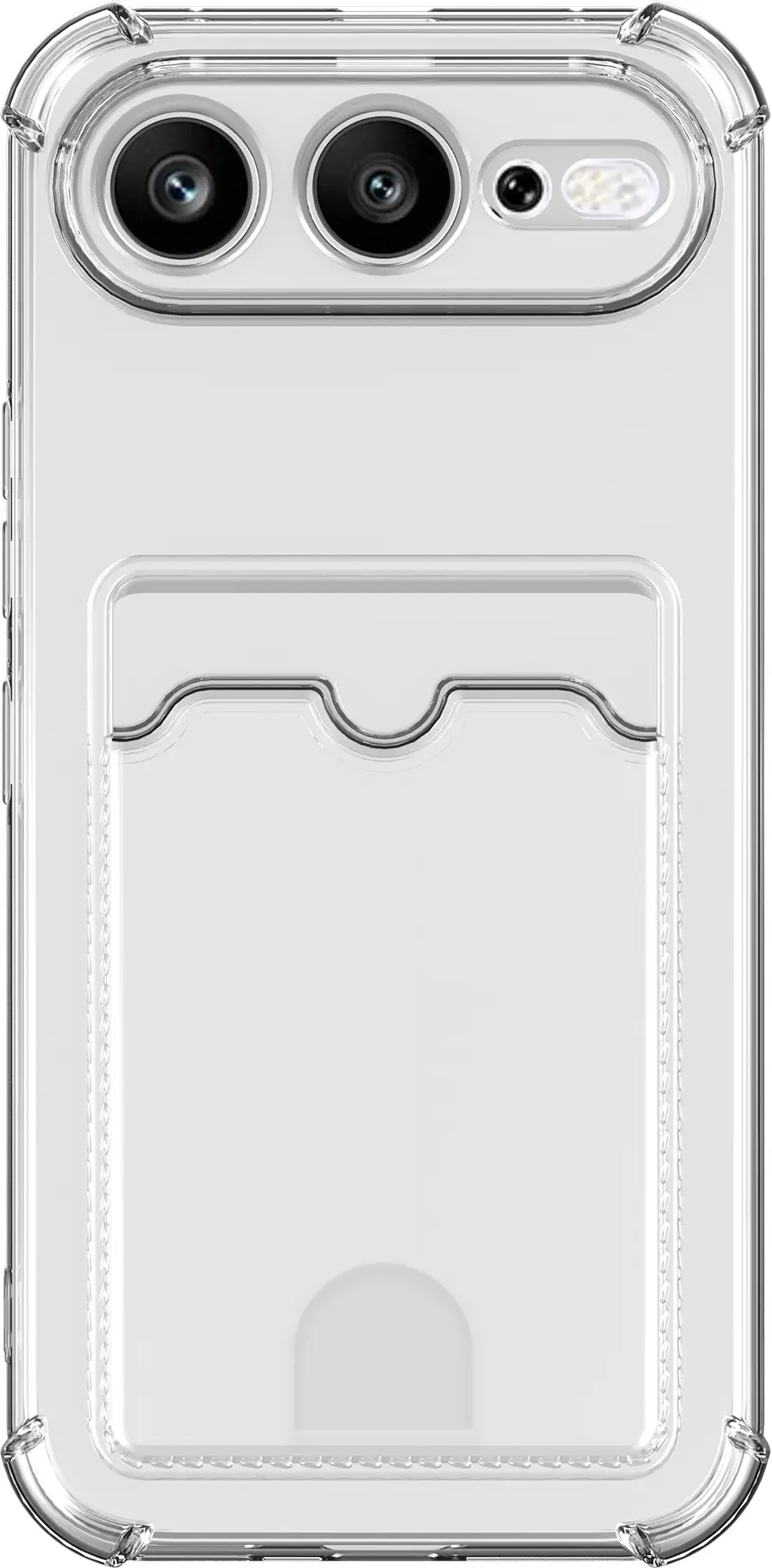 Honor 600 Pro / 600 Hoesje Dun TPU met Pasjeshouder Back Cover Transparant afbeelding 5