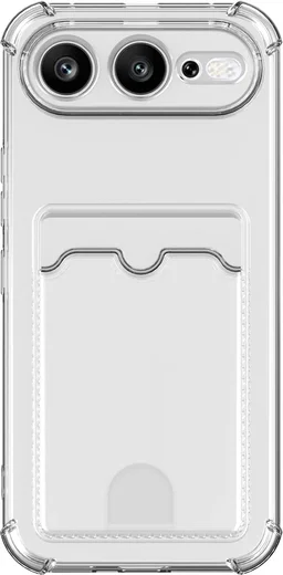 Honor 600 Pro / 600 Hoesje Dun TPU met Pasjeshouder Back Cover Transparant afbeelding 5