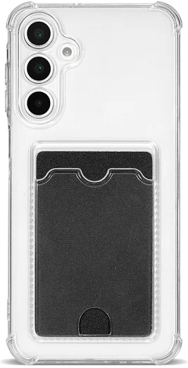 Samsung Galaxy A18 Hoesje Dun TPU met Pasjeshouder Back Cover Transparant afbeelding 8