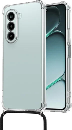 OnePlus Nord CE 6 Lite Hoesje met Koord Schokbestendig TPU Transparant afbeelding 2