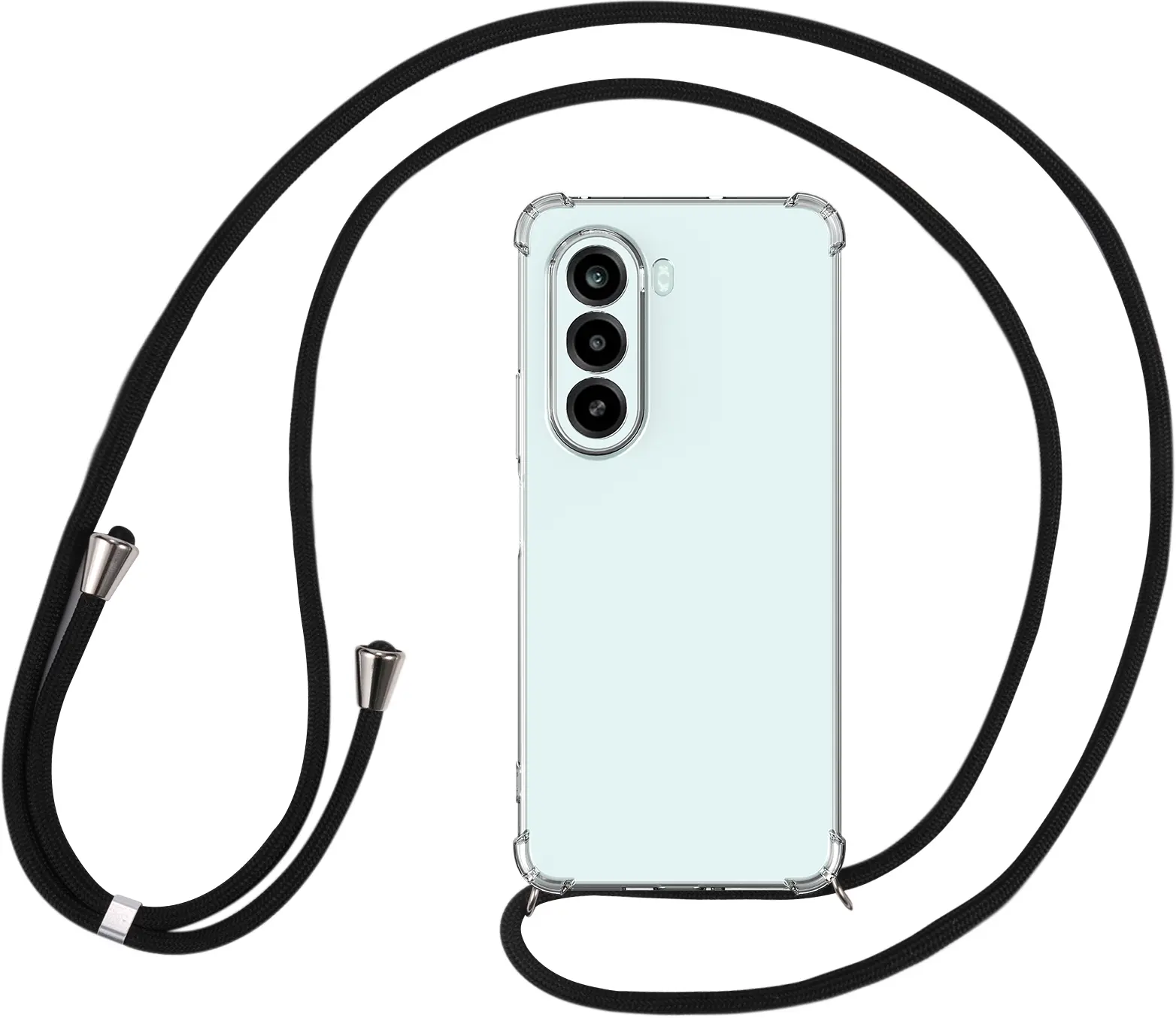 OnePlus Nord CE 6 Lite Hoesje met Koord Schokbestendig TPU Transparant afbeelding 5