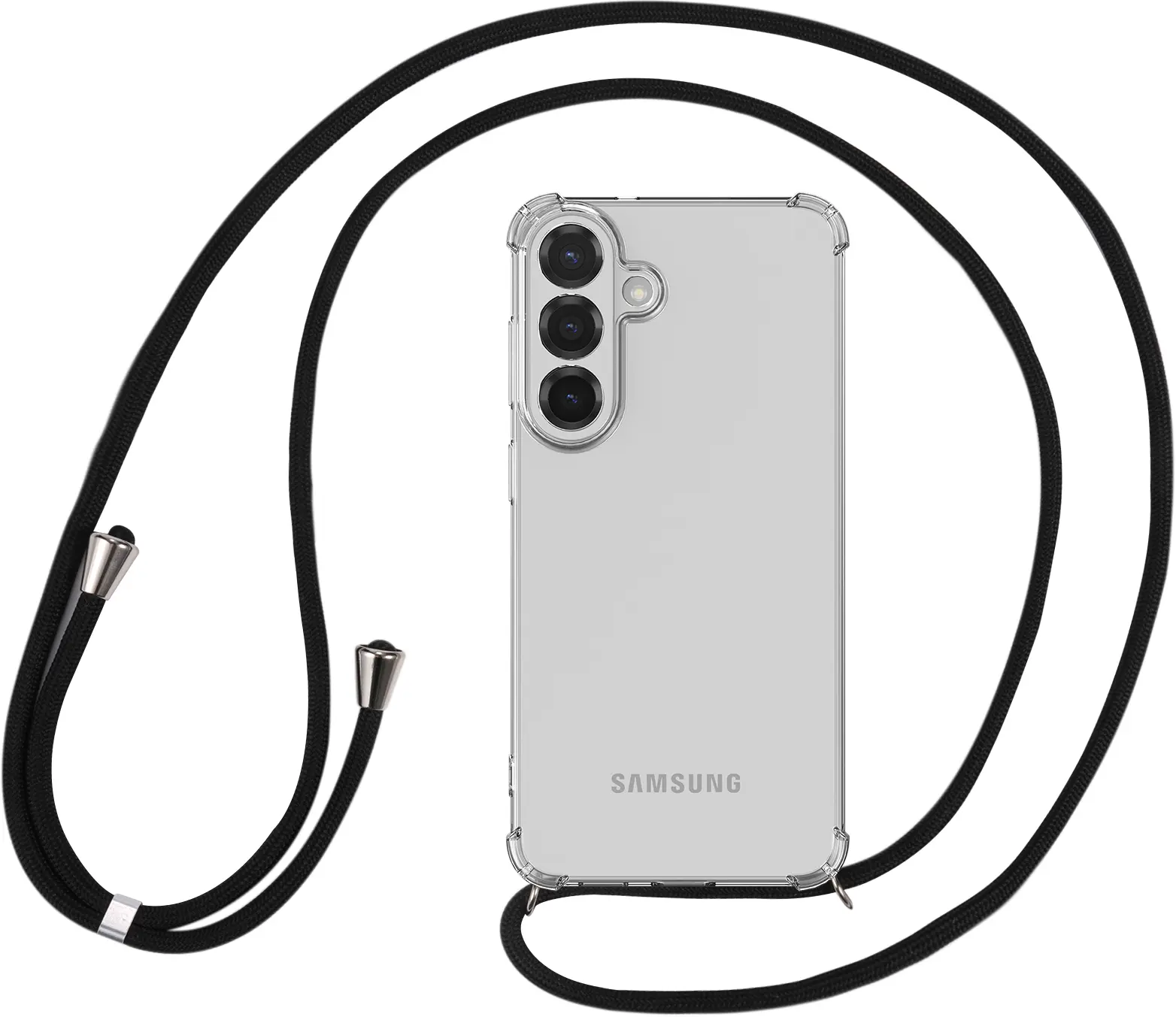 Samsung Galaxy S26 FE Hoesje met Koord Schokbestendig TPU Transparant afbeelding 5