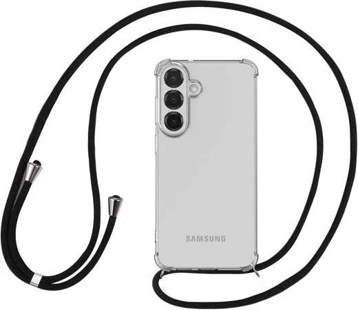 Samsung Galaxy S26 FE Hoesje met Koord Schokbestendig TPU Transparant afbeelding 5