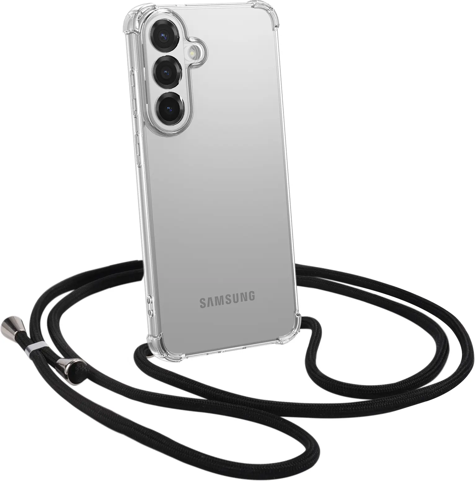 Samsung Galaxy S26 FE Hoesje met Koord Schokbestendig TPU Transparant afbeelding 1