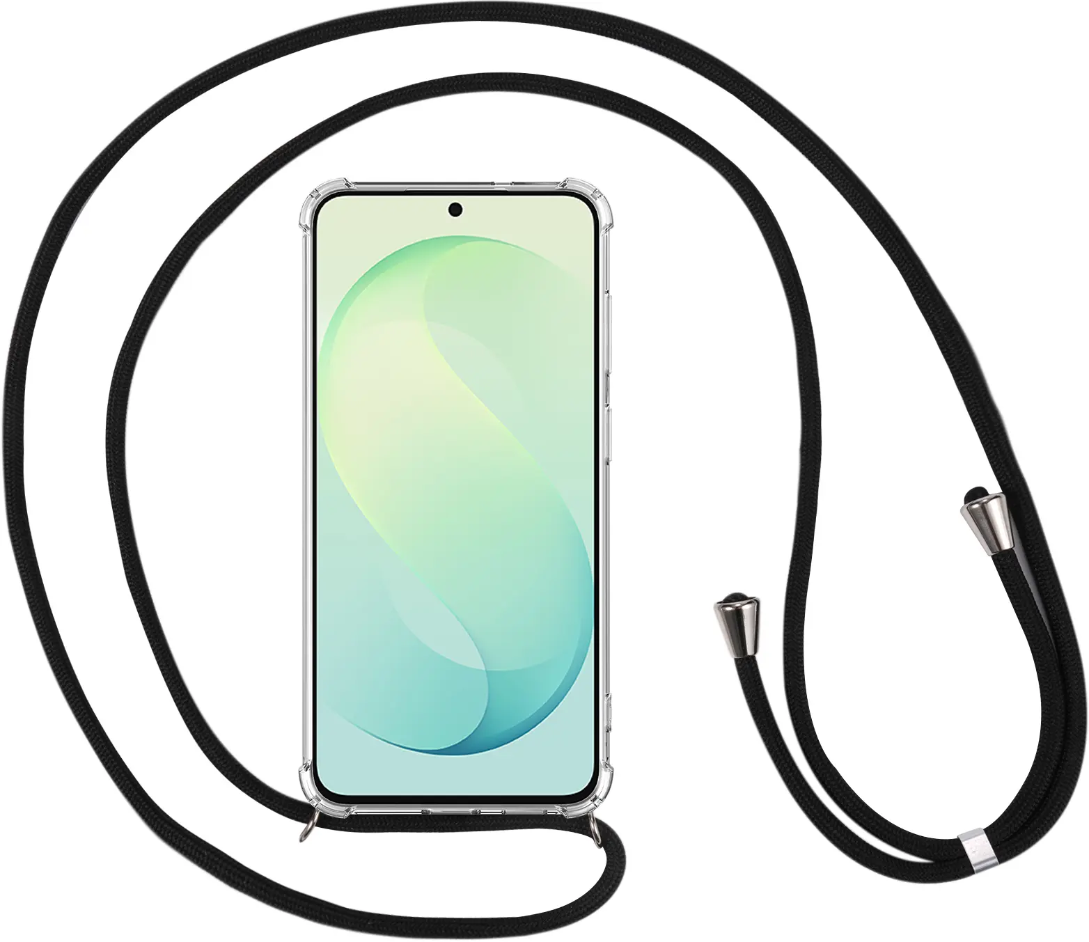 Samsung Galaxy S26 FE Hoesje met Koord Schokbestendig TPU Transparant afbeelding 6