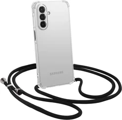 Samsung Galaxy A18 Hoesje met Koord Schokbestendig TPU Transparant afbeelding
